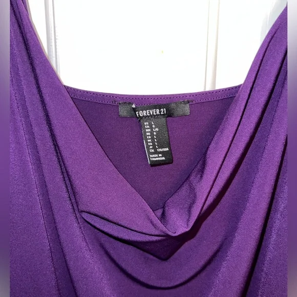 purple maxi dress forever 21 Sequined Cutout Maxi Dress